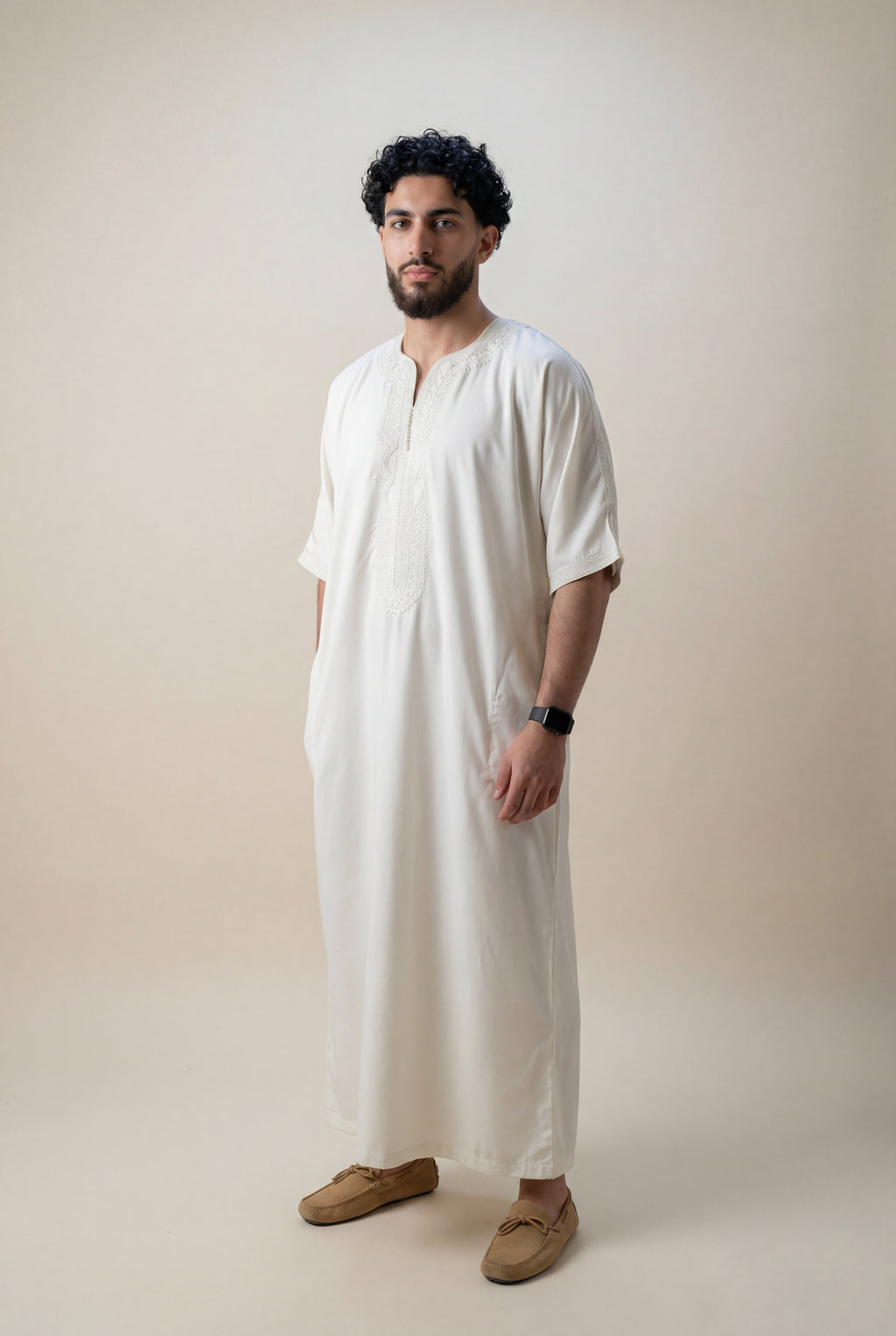 Ivory White Premium Gandoura