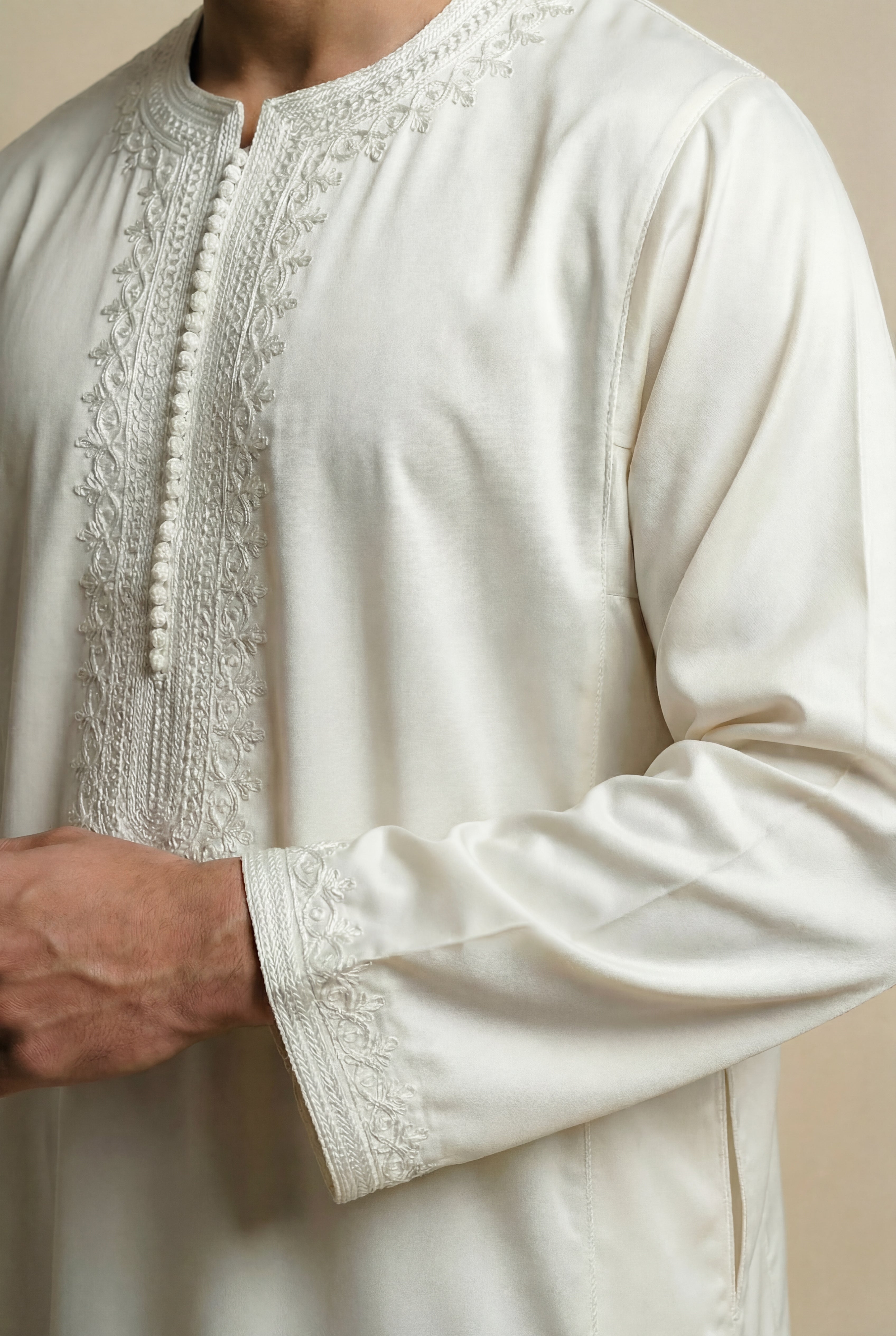 [Limited Edition] - Moon White Premium Kaftan