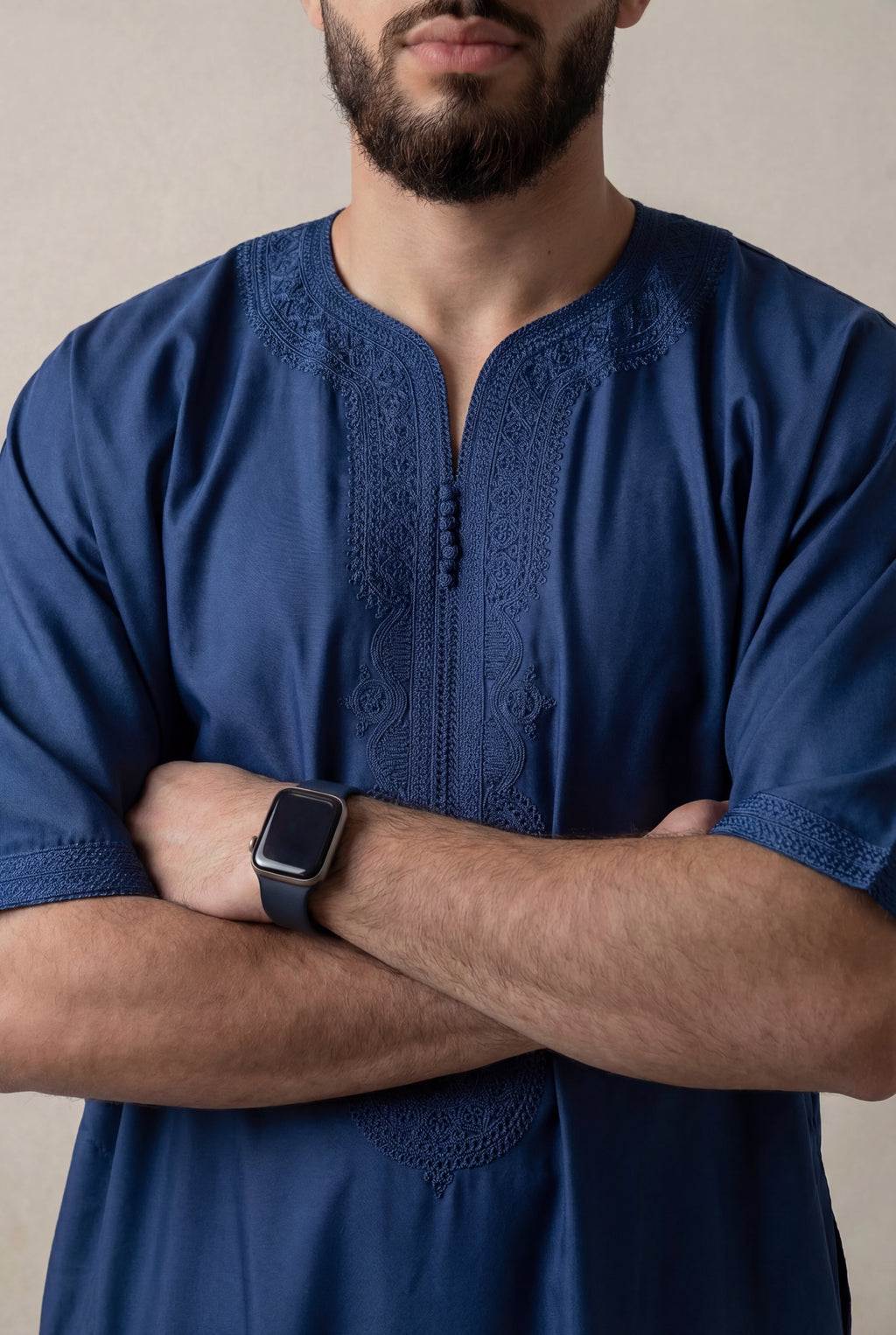 Midnight Blue Premium Gandoura